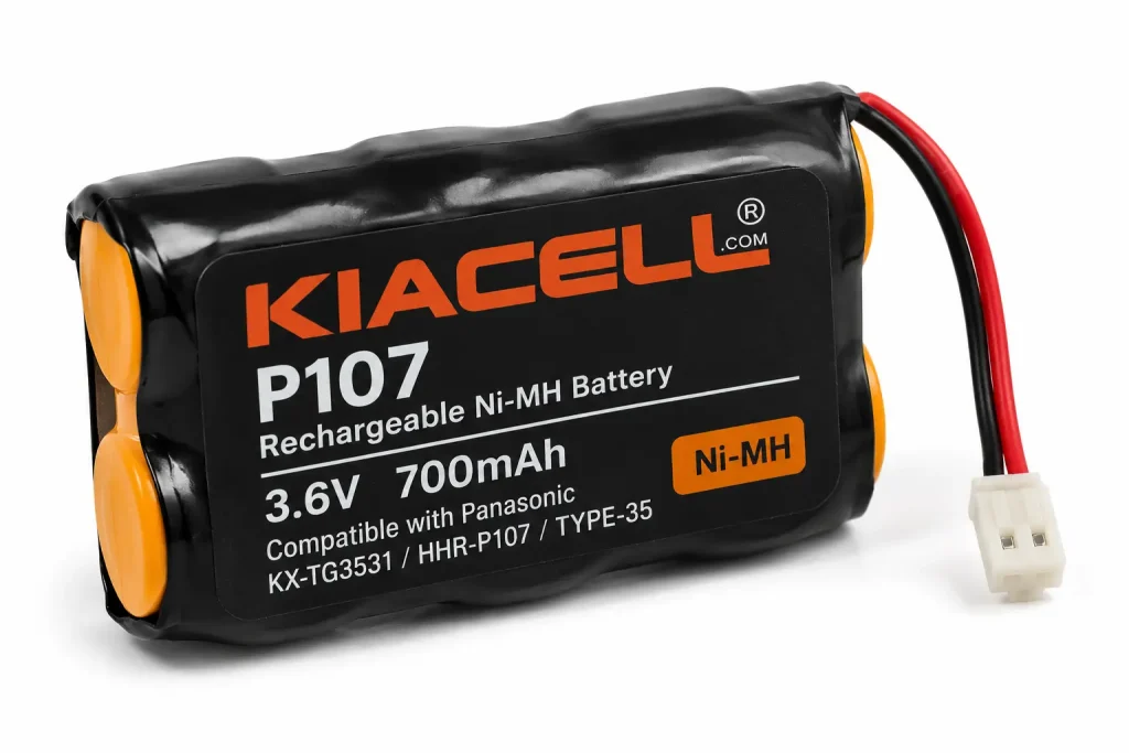 باتری تلفن بی سیم پاناسونیک P107 کیاسل